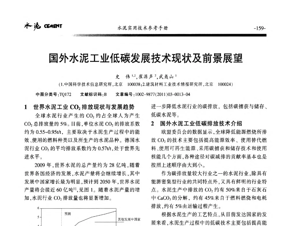 国外水泥工业低碳发展技术现状及前景展望 - 第八届水泥技术交流会