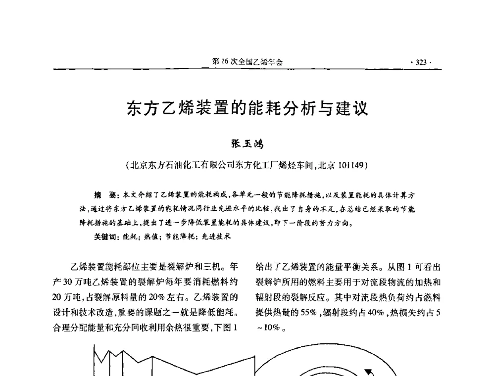 东方乙烯装置的能耗分析与建议 - 第十六次全国乙烯年会