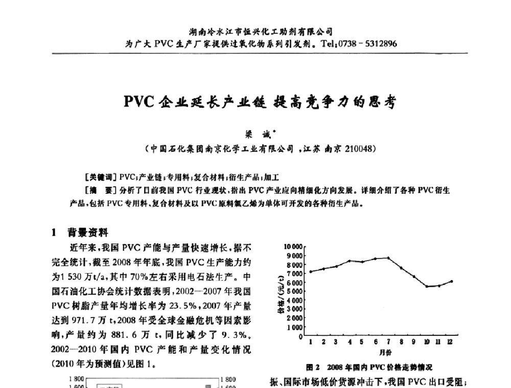 PVC企业延长产业链提高竞争力的思考 - 第31届全国聚氯乙烯行业技术年会暨“佳华杯”论文交流会