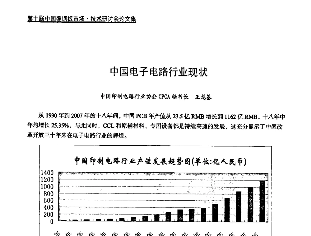 中国电子电路行业现状 - 第十届中国覆铜板市场·技术研讨会