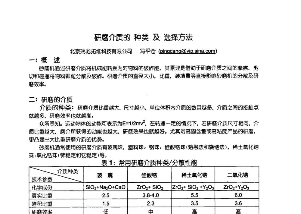 研磨介质的种类及选择方法 - 中国陶瓷工业协会装饰材料专业委员会第五届第二次全体会议暨中国硅酸盐学会陶瓷分会色釉料暨原辅材料专业委员会第二届第二次全体会议