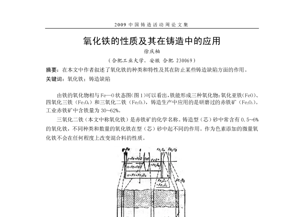 氧化铁的性质及其在铸造中的应用 - 2009年中国铸造活动周