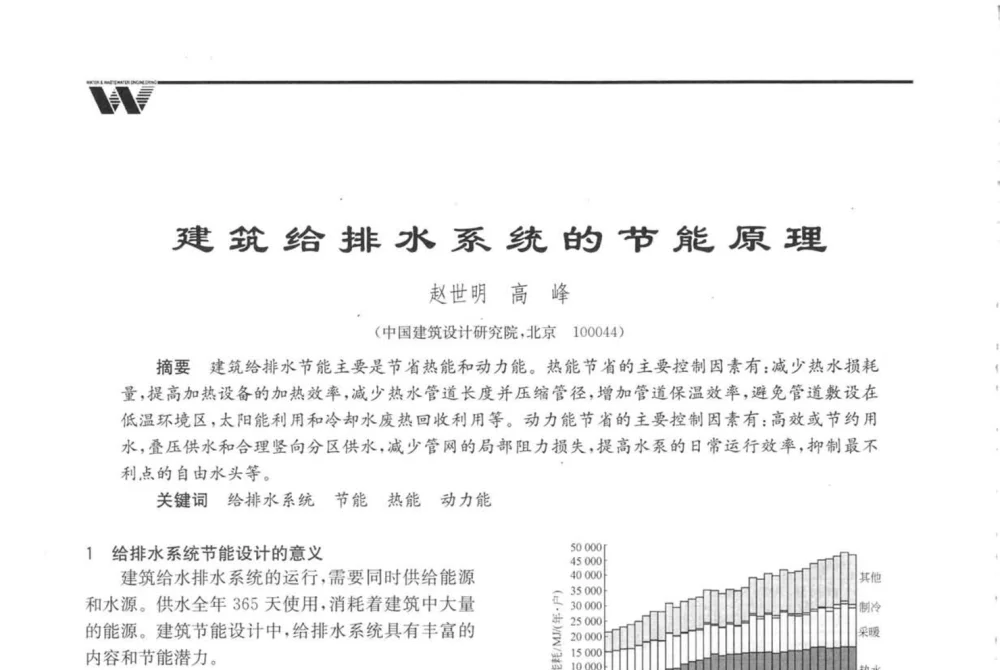 建筑给排水系统的节能原理 - 2008年度全国建筑给水排水委员会给水分会·热水分会·青年工程师协会联合年会