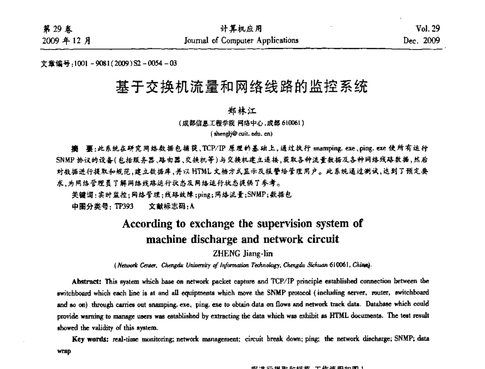 基于交换机流量和网络线路的监控系统 - 中国西部网络信息技术及应用研讨会