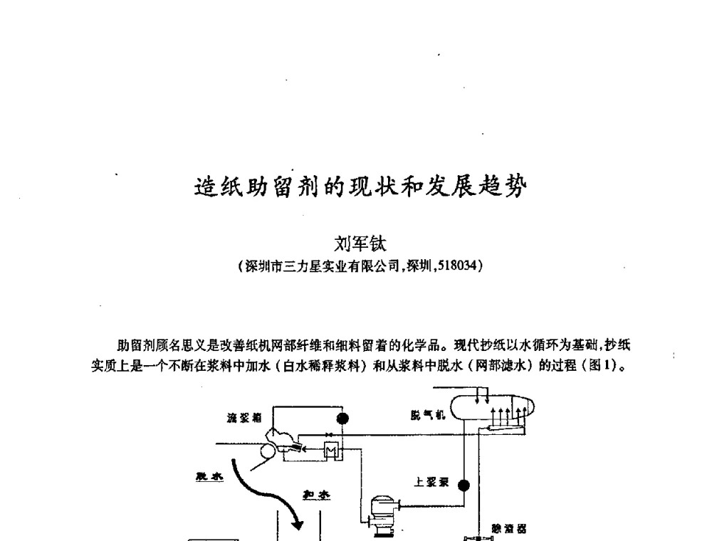 造纸助留剂的现状和发展趋势 - 2008（第十六届）全国造纸化学品开发应用技术研讨会