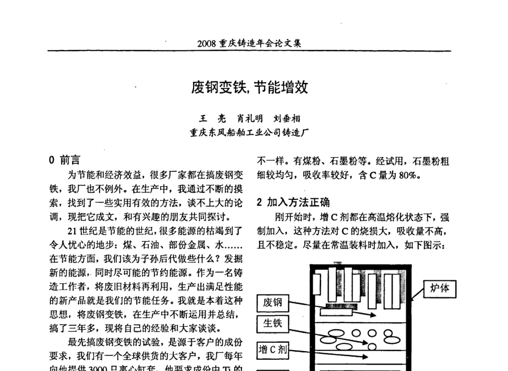废钢变铁_节能增效 - 2008重庆市铸造年会、CMPI2008港台沪粤苏浙渝暨中西部压铸合作高峰论坛