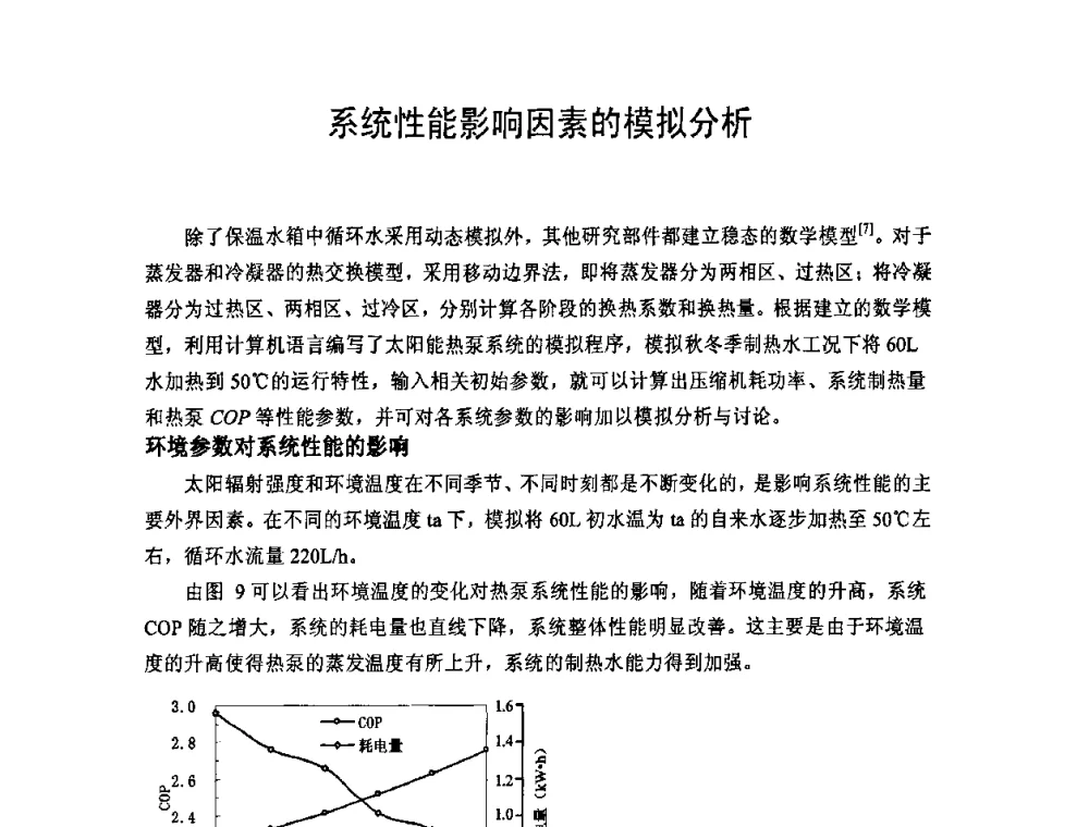 系统性能影响因素的模拟分析 - 第二届地热能开发利用与热泵技术应用交流会