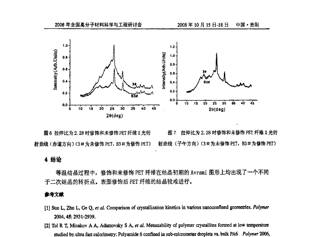 聚芳硫醚酮酰胺致密膜聚集态结构研究 - 2008年全国高分子材料科学与工程研讨会