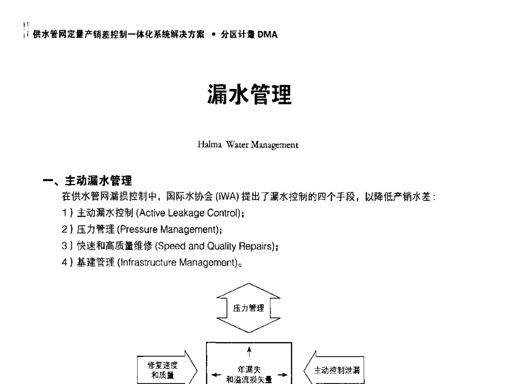 漏水管理 - 供水管网分区定量控制产销差一体化系统解决方案研讨会
