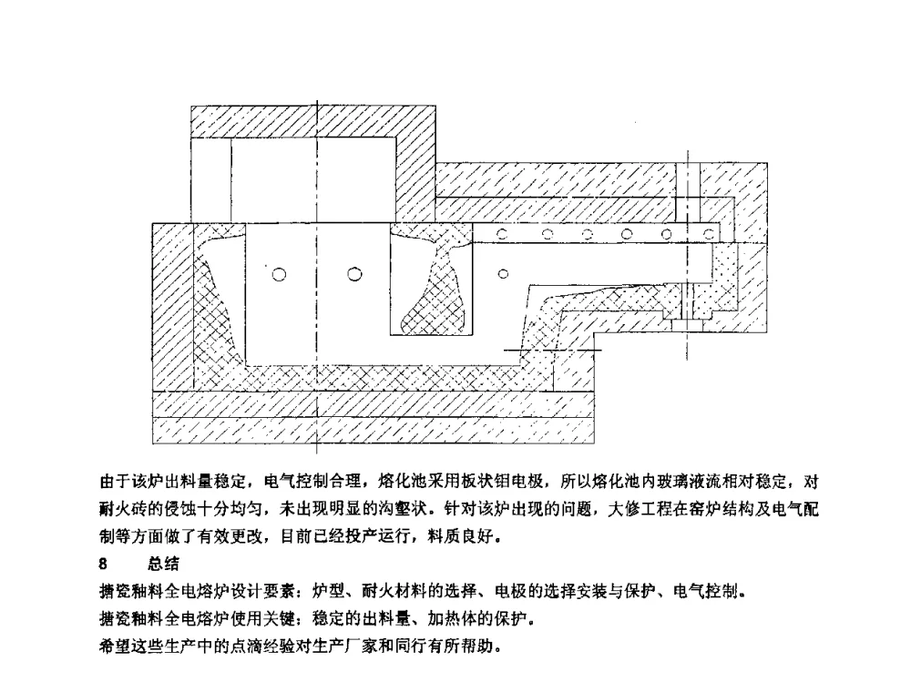 中性硼硅药用玻璃电熔炉的实践 - 2009全国玻璃工业节能技术交流大会