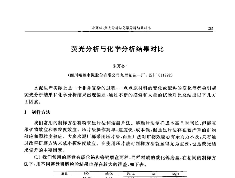 荧光分析与化学分析结果对比 - 帕纳科第11届用户X射线分析仪器技术交流会