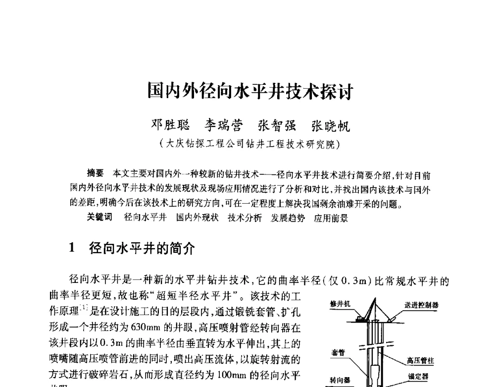 国内外径向水平井技术探讨 - 2008复杂结构油气井开发技术研讨会