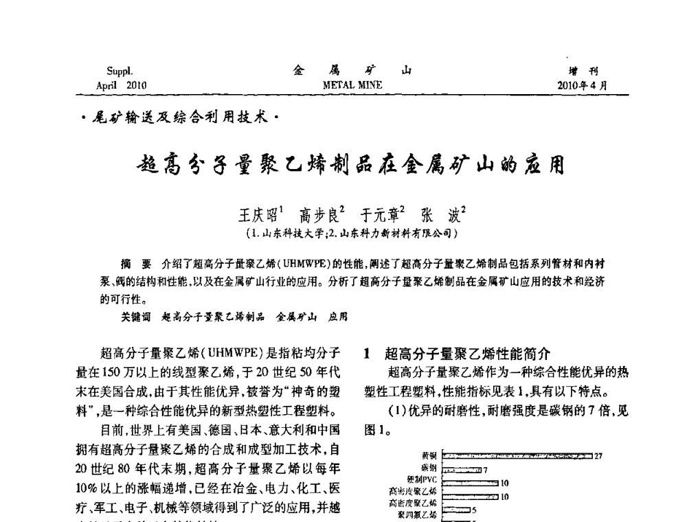 超高分子量聚乙烯制品在金属矿山的应用 - 第三届尾矿库安全运行技术高峰论坛
