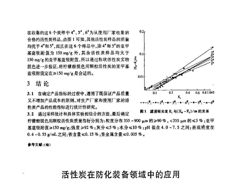 活性炭在防化装备领域中的应用 - 2008中国活性炭学术研讨会