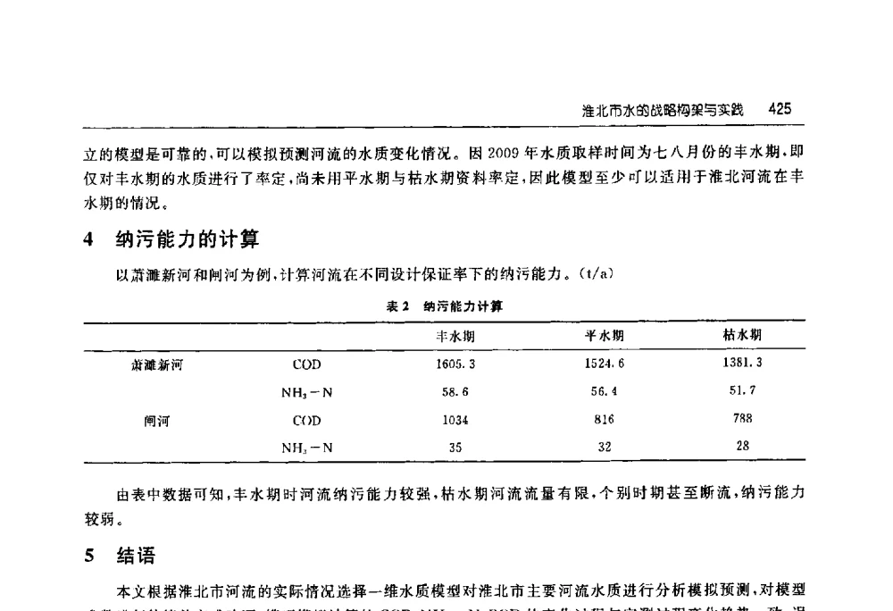 淮北市水的战略构架与实践 - 淮河流域综合治理与开发科技论坛