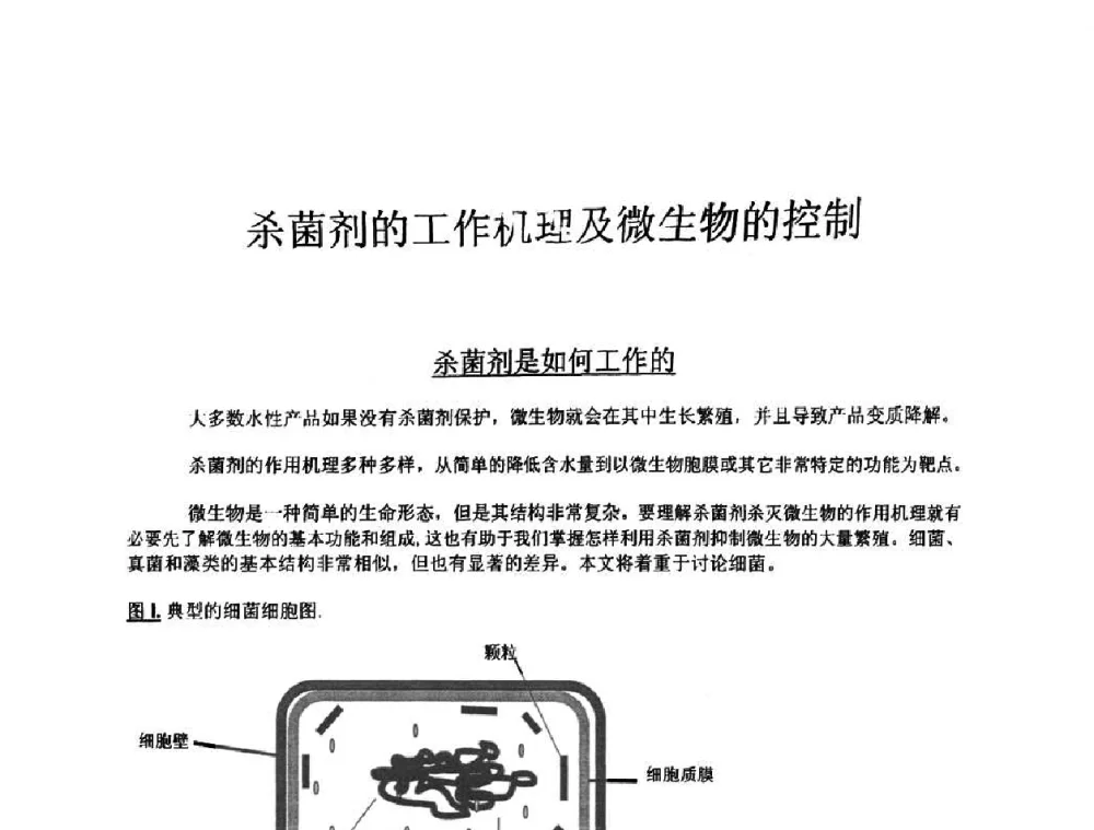 杀菌剂的工作机理及微生物的控制 - 第六届全国防霉防菌技术研讨及产品交流会