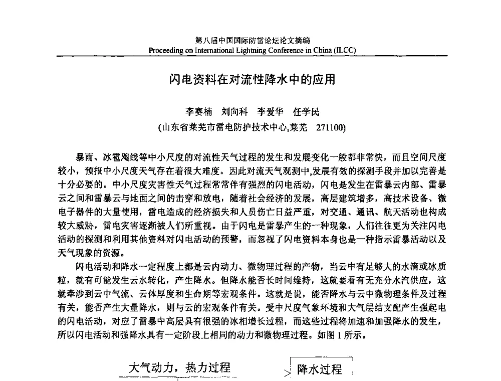 闪电资料在对流性降水中的应用 - 第八届中国国际防雷论坛
